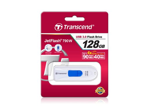 JetFlash 790 128GB White - Achat / Vente sur grosbill-pro.com - 1