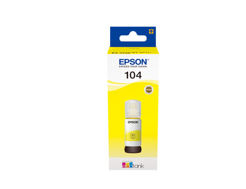 Grosbill Consommable imprimante Epson Bouteille 104 EcoTank Jaune