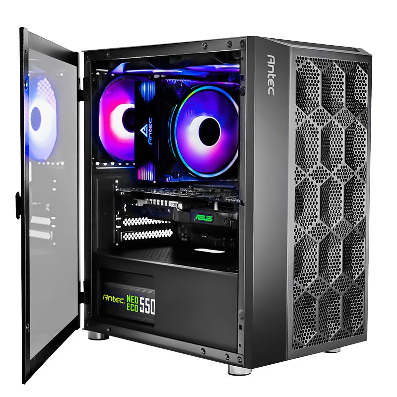 Antec NX200M Noir Noir - Boîtier PC Antec - grosbill-pro.com - 1