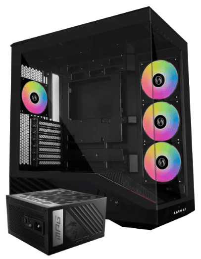 Vector V100 RGB Noir + ATX 1000W - 80+ Gold - MPG 