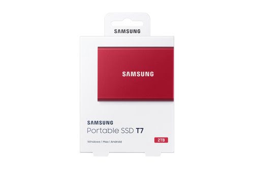 Samsung T7 2TB RED - Achat / Vente sur grosbill-pro.com - 7