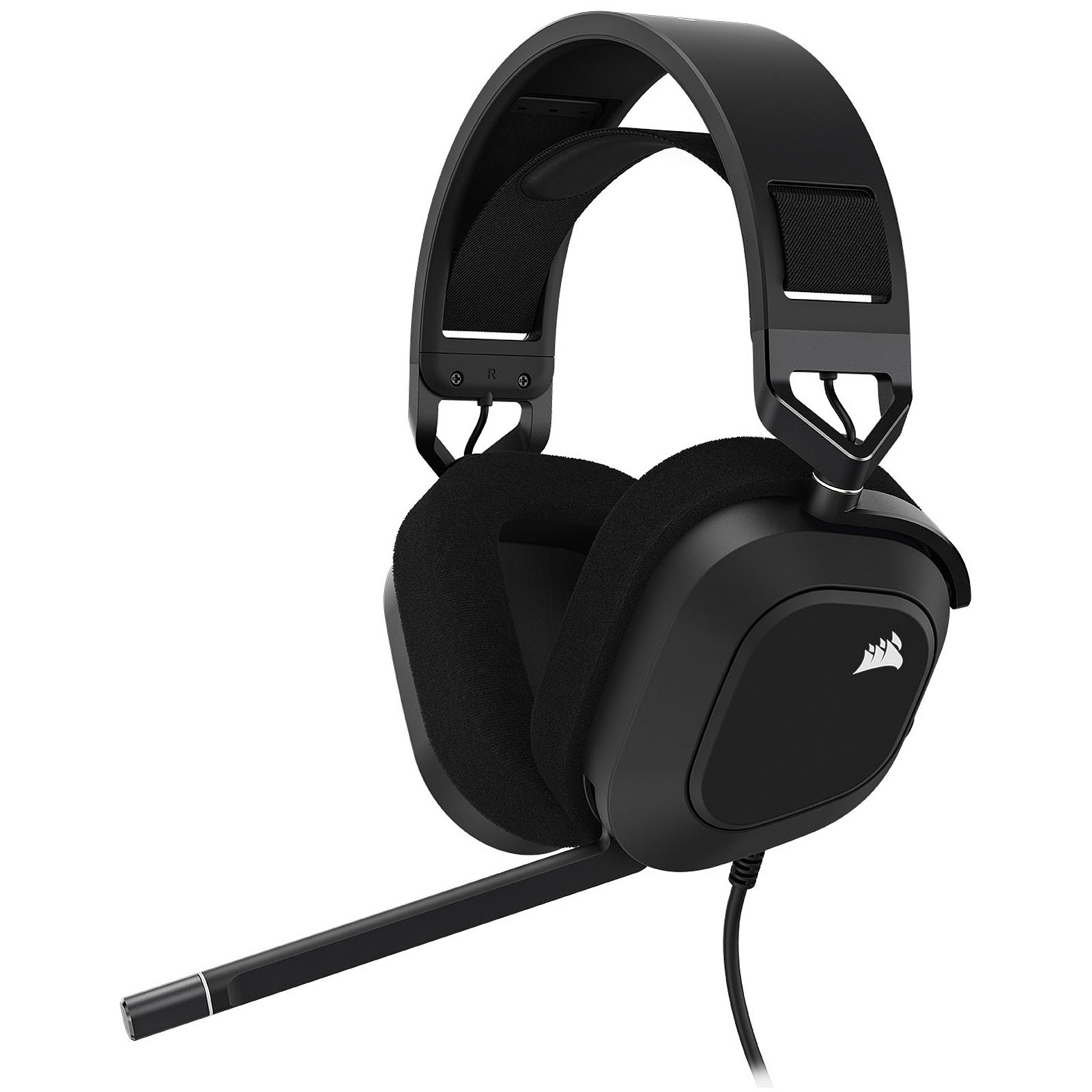 Corsair HS80 RGB USB Carbon 7.1 Surround Gris - Micro-casque - 0