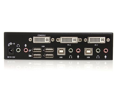 2 Port DVI USB KVM Switch with Audio - Achat / Vente sur grosbill-pro.com - 2