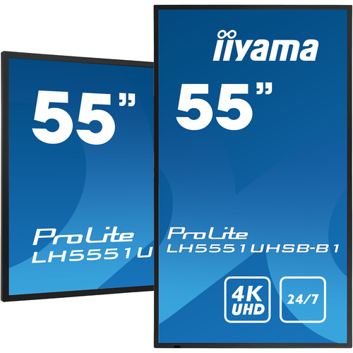 Iiyama LH5551UHSB-B1 (LH5551UHSB-B1) - Achat / Vente Affichage dynamique sur grosbill-pro.com - 4