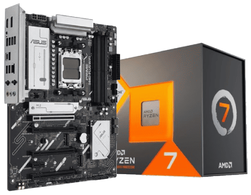 PRIME B840-PLUS WIFI + Ryzen 7 7800X3D tray