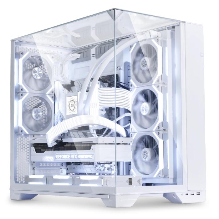 O11 VISION-M /Sans Alim/Micro-ATX blanc
