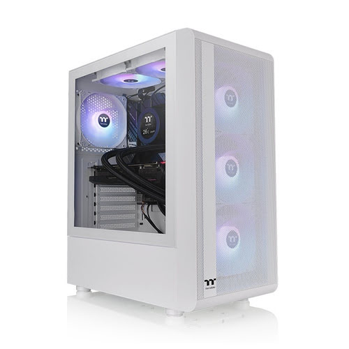 Thermaltake S200 TG ARGB White Blanc - Boîtier PC Thermaltake - 0