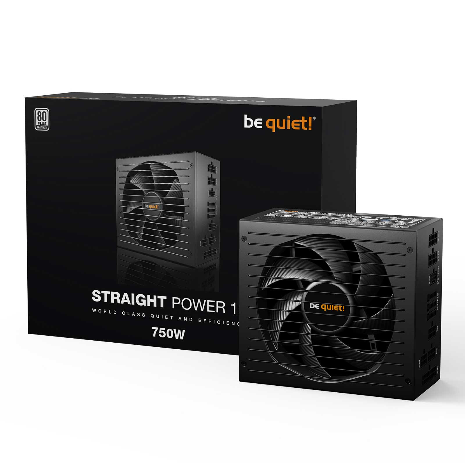 Grosbill Alimentation Be Quiet! ATX 750W - Straight Power 12 80+ PLAT - BN336