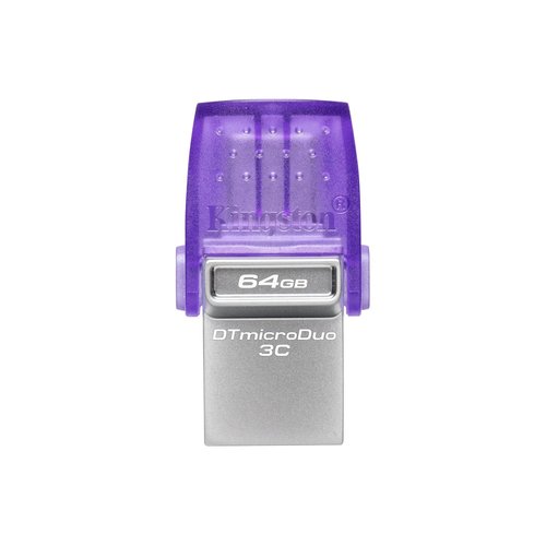 Grosbill Clé USB Kingston 64GB DT MICRODUO 3C 200MB/S DUA