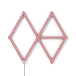 Grosbill Objet connecté / Domotique Nanoleaf Lines Skin Rose Mate - 9 pièces