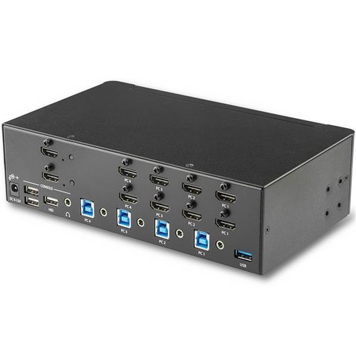 KVM Switch/USB Hub4 Dual Monitor Display - Achat / Vente sur grosbill-pro.com - 1