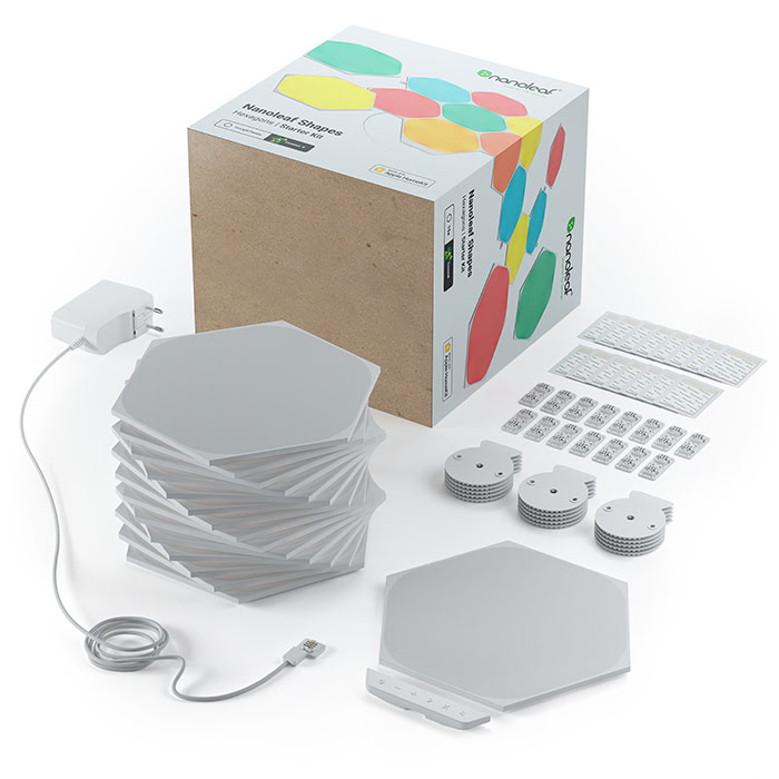 Nanoleaf Shapes Hexagons Starter Kit - 15 pièces  (NL42-6002HX-15PK) - Achat / Vente Objet connecté / Domotique sur grosbill-pro.com - 4