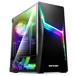 Grosbill Boîtier PC Spirit Of Gamer Clone 4 ARGB Edition - MT/Sans Alim/ATX