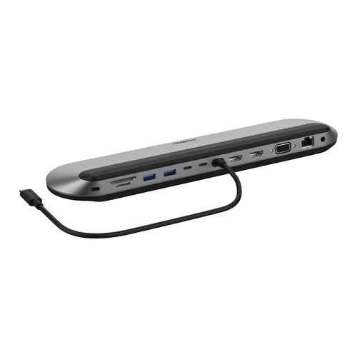 Station daccueil USB-C Displaylink, 2 HDMI, RJ45, Alimentation 100W