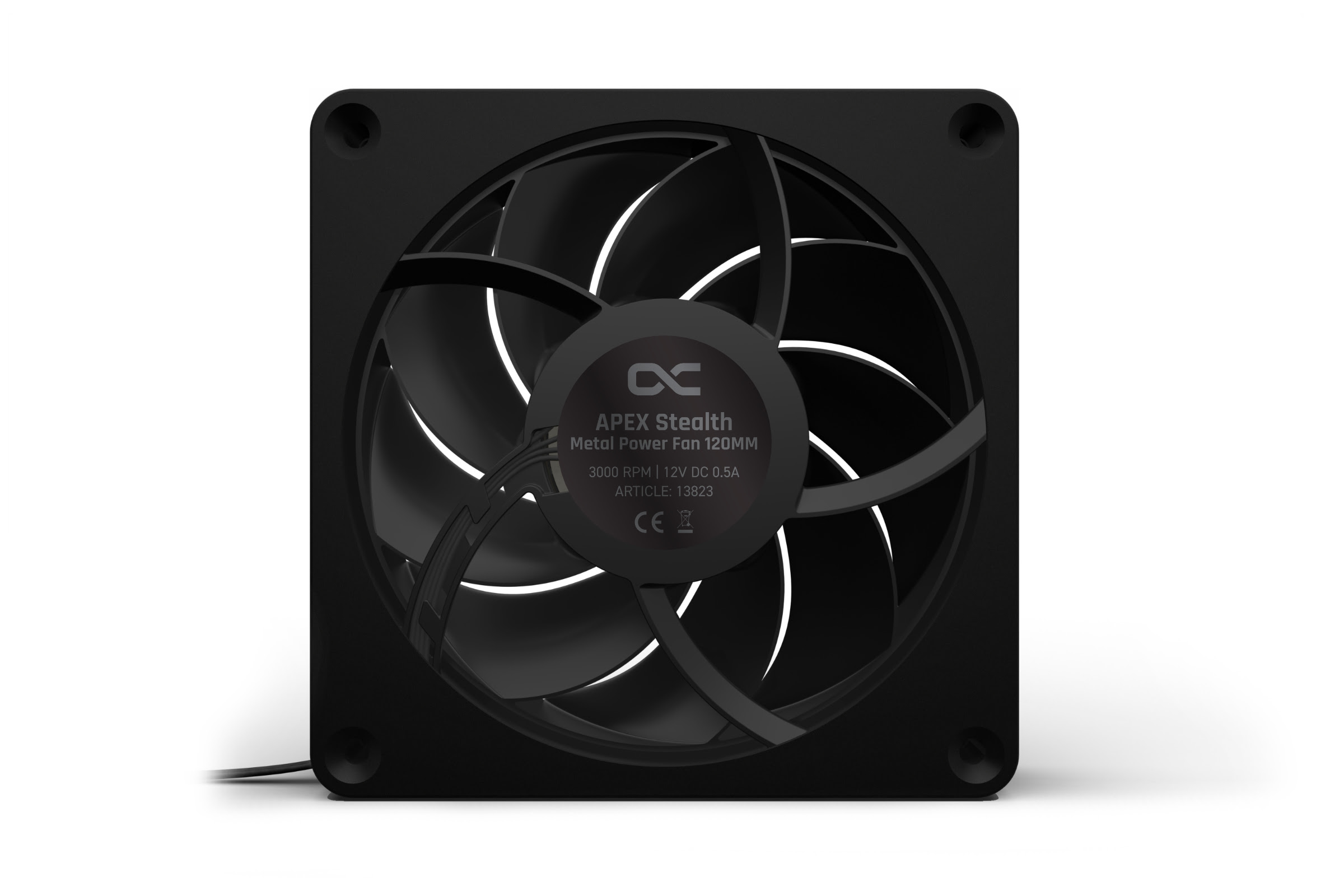 Alphacool Apex Stealth Metal 120mm - Ventilateur boîtier - 1