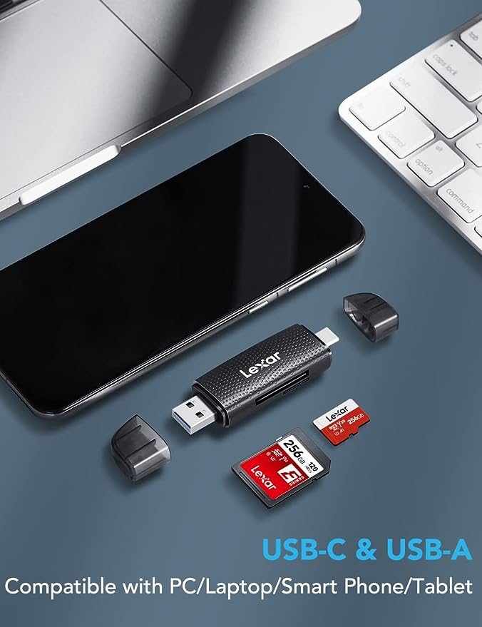 Lexar RW310 - Lecteur SD / Micro SD - USB 3.2 + Type C - Lecteur carte mémoire - 6