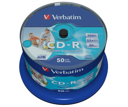 CD-R/700MB 80Min 52x Print Wid 50pk Spin - Achat / Vente sur grosbill-pro.com - 1