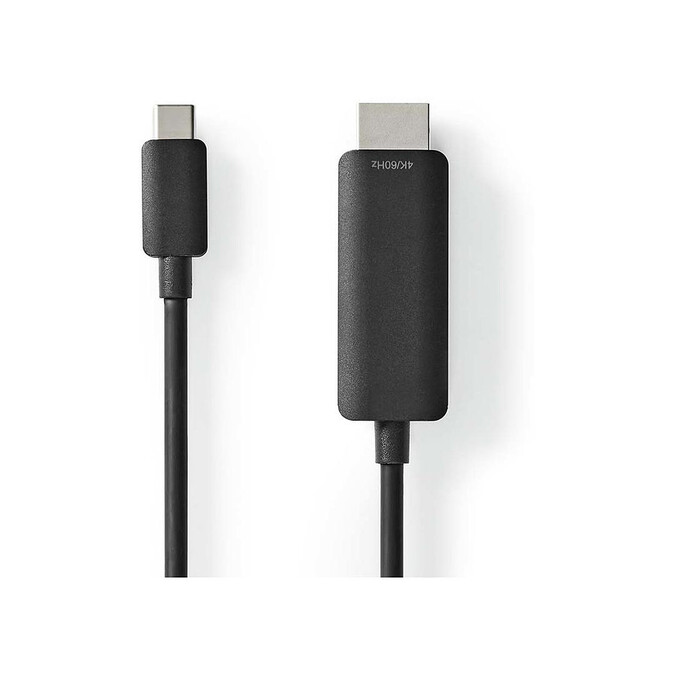 Adaptateur USB-C vers HDMI - 2m Noir