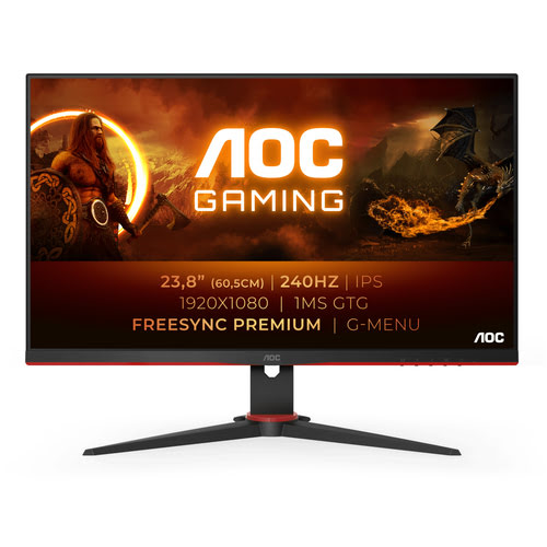 AOC 24"  24G2ZE/BK - Ecran PC AOC - grosbill-pro.com - 1