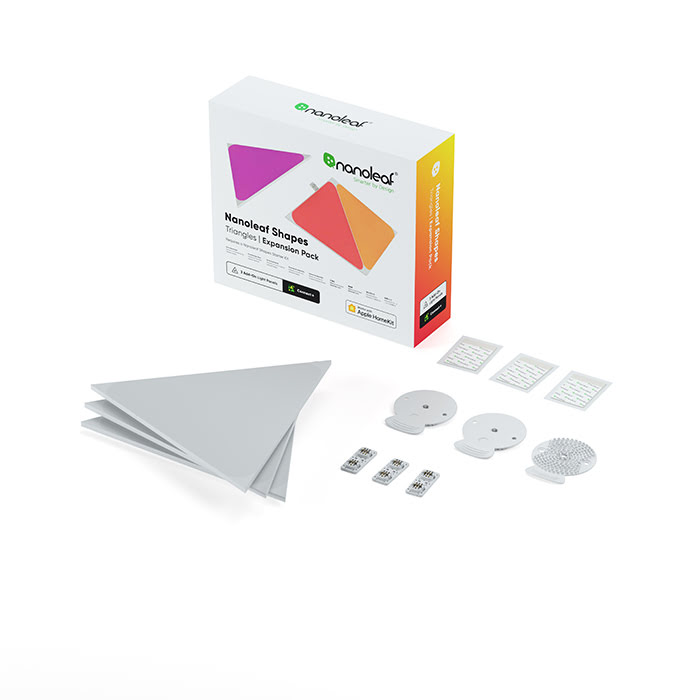 Nanoleaf Shapes Triangles Pack Expansion - 3 pièces (NL47-0001TW-3PK) - Achat / Vente Objet connecté / Domotique sur grosbill-pro.com - 5