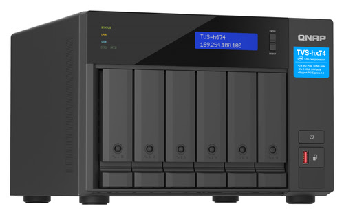 Qnap TVS-H674-I5-32G - 6 HDD/i5-12400/32Go - Serveur NAS Qnap - 10