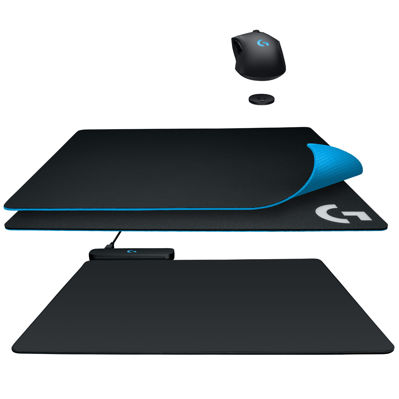 Logitech Powerplay Sans Fil - Noir - Tapis de souris Logitech - 1