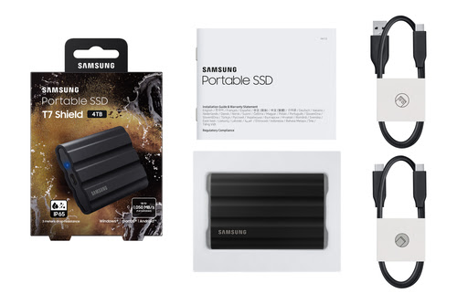 Samsung T7 SHIELD 4To Black (MU-PE4T0S/EU) - Achat / Vente Disque SSD externe sur grosbill-pro.com - 22