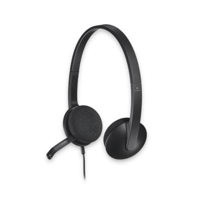 Logitech H340 USB Stereo Gris - Micro-casque - grosbill-pro.com - 0