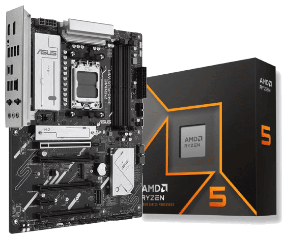 PRIME B840-PLUS WIFI + Ryzen 5 9600X box