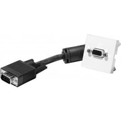 Plastron VGA femelle vers câble VGA mâle 10m 