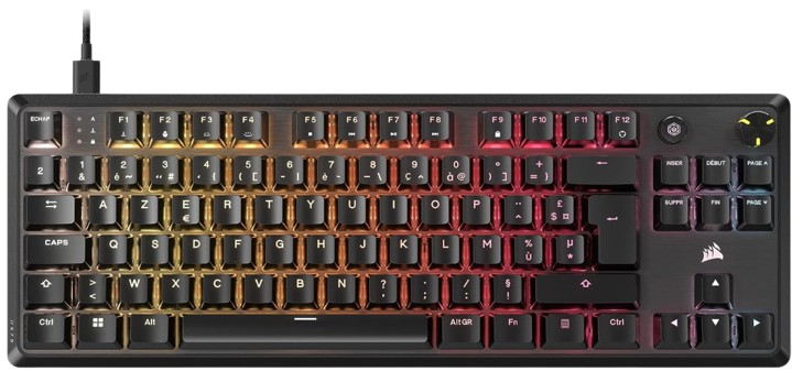 K70 Core TKL Noir Filaire - RGB/MLX RED