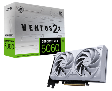 GeForce RTX 5060 8G VENTUS 2X OC WHITE