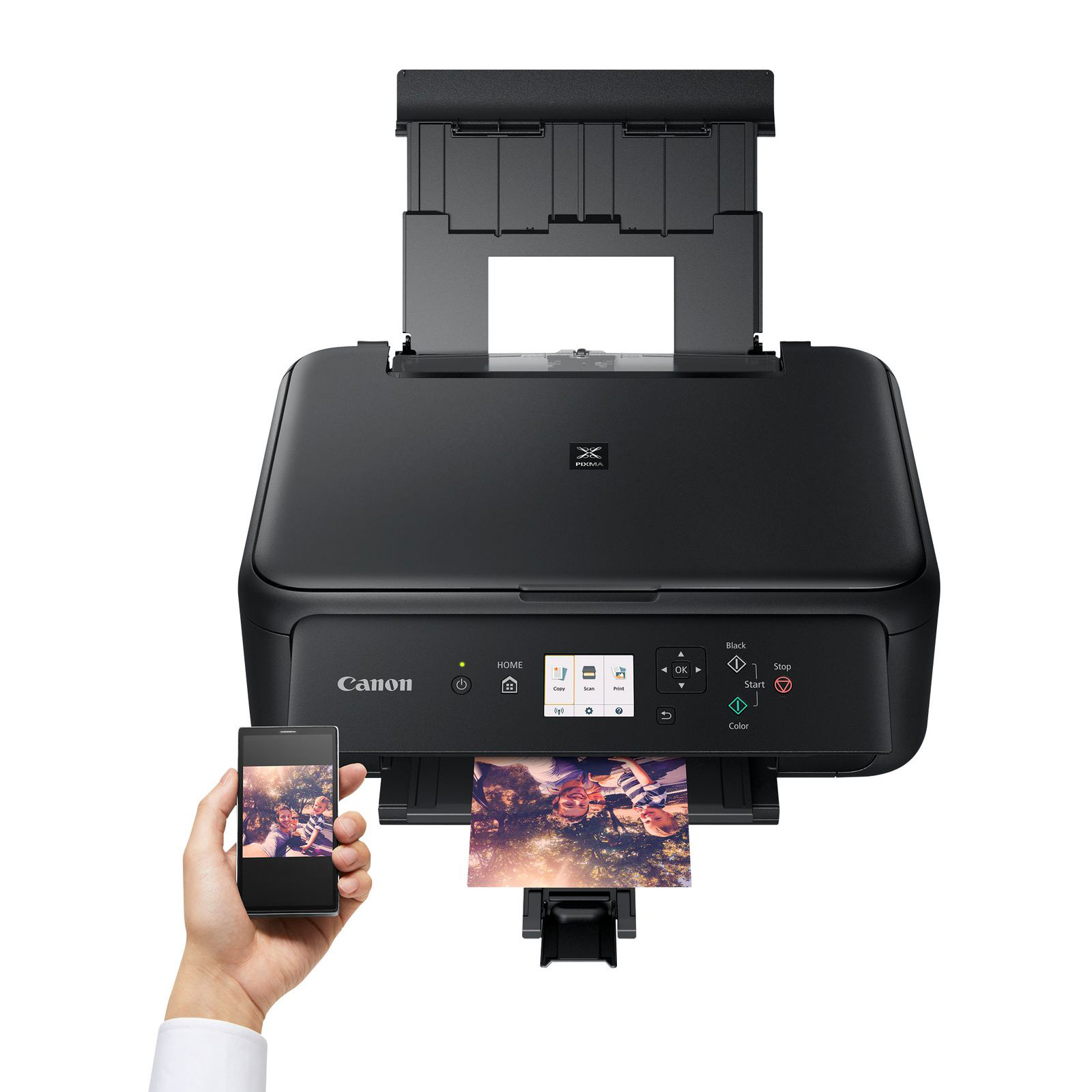 Canon PIXMA TS5350a imprimante A4 WiFi Recto-Verso Automatique à écran  Couleur Multifonction (imprimante Photo Maison et Bureau, Scan, Copie), Noir