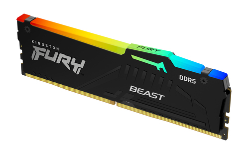 Kingston Fury Beast RGB 16Go (1x16Go) DDR5 6000MHz - Mémoire PC Kingston sur grosbill-pro.com - 0