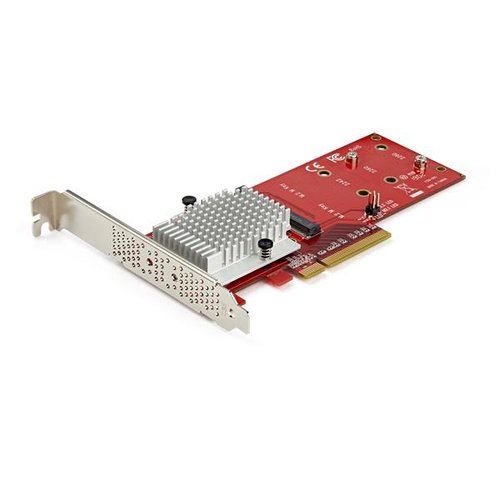 Grosbill Carte réseau StarTech Dual M.2 PCIe SSD Adapter - x8 PCIe 3.0