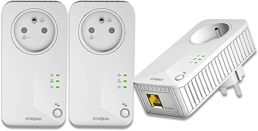 Strong PL600TRIFRV2 (600Mbps) - Pack de 3  - Adaptateur CPL - 0