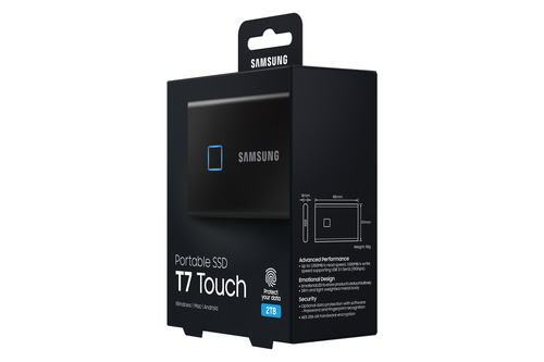 Samsung T7 Touch 2To Black (MU-PC2T0K/WW) - Achat / Vente Disque SSD externe sur grosbill-pro.com - 33