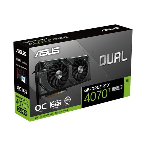 Asus GeForce RTX 4070 TI SUPER Dual OC 16GB - Carte graphique - 10