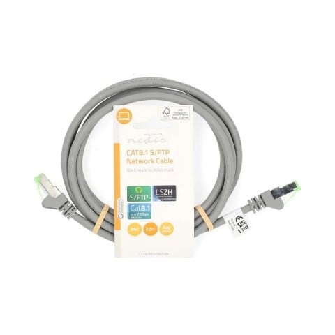 Nedis Câble RJ45 Cat8.1 S/FTP - 2m - Gris
