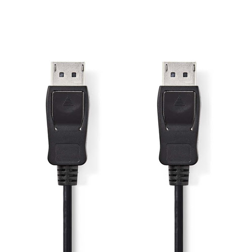 Câble DisplayPort 1.2 4K male/male - Noir - 2m - Connectique PC - 0