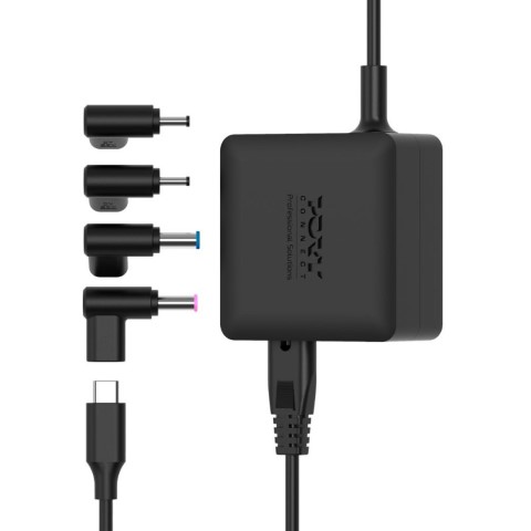 Alim secteur GaN 65W pour Acer/Toshiba-4embouts