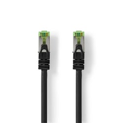Câble RJ45 CAT7 S/FTP - male/male - 10m - Noir -Seconde Vie-Très Bon Etat