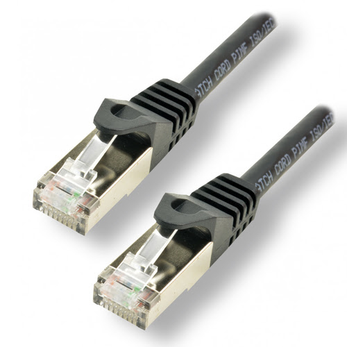 Câble RJ45 CAT 7 S/FTP a connecteurs CAT 6a - Noir - (3m) - Achat / Vente  sur
