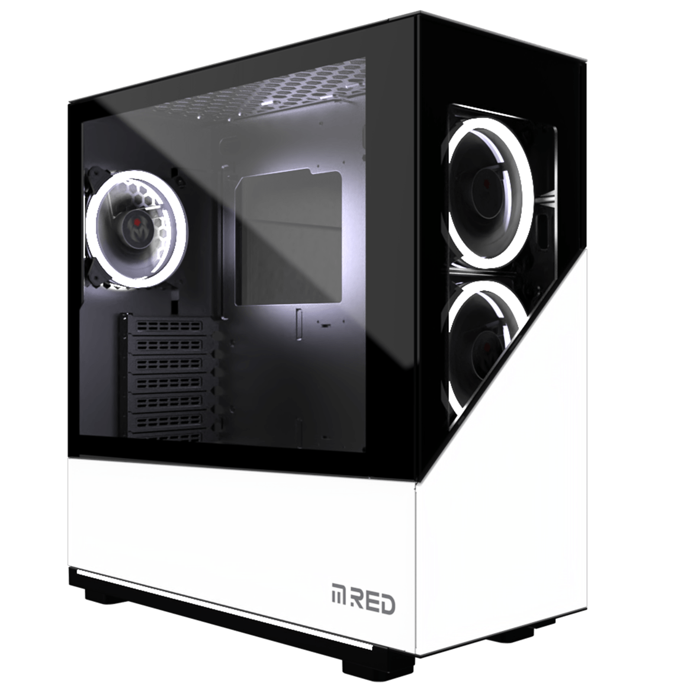 M.RED ELITE WHITE Rainbow ARGB MR-007 Blanc - Boîtier PC M.RED - 0