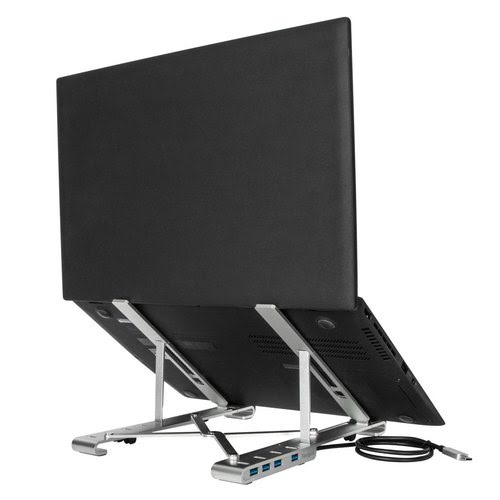 Targus Portable Stand+USB-A Hub Silver - Achat / Vente sur grosbill-pro.com - 10