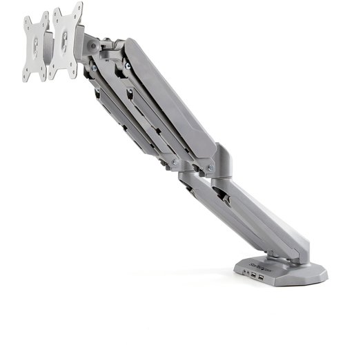 Desk Mount Dual Monitor Arm w/USB/Audio - Achat / Vente sur grosbill-pro.com - 0