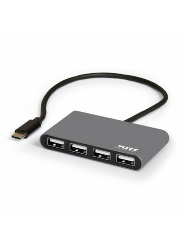 Port USB-C 4 ports USB 2.0 - Hub Port - grosbill-pro.com - 0