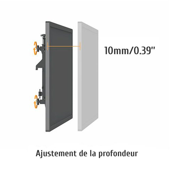 Support sur roulettes pour écran TV 32" - 75"  - Accessoire écran - 9