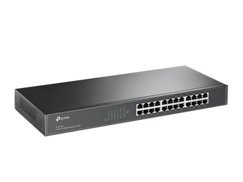 24 p 10/100M Switch 19 inch rack-mount - Achat / Vente sur grosbill-pro.com - 1