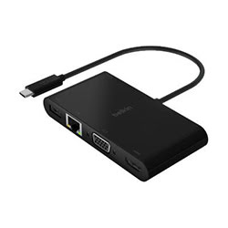 Grosbill Accessoire PC portable Belkin Station D'accueil USB-C  - RJ45/HDMI/VGA/USB-A/PwD